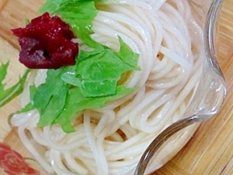 簡単！混ぜるだけ～汁なしひやむぎ～そうめんでも！